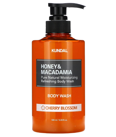 Kundal Honey & Macadamia Body Wash Cherry Blossom 500ml nourishing body wash